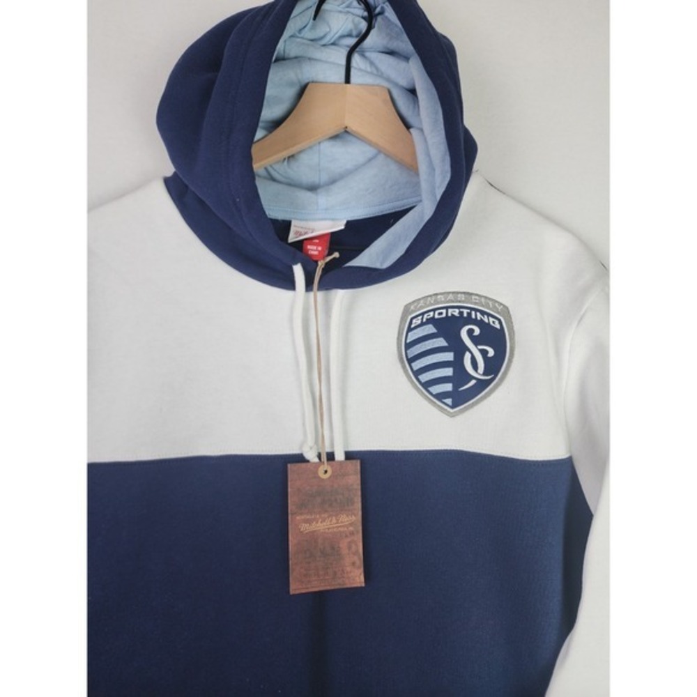 Mitchell & Ness Mens Hoodie Pullover Size Large Sporting Kansas City NWT - Picture 4 of 15